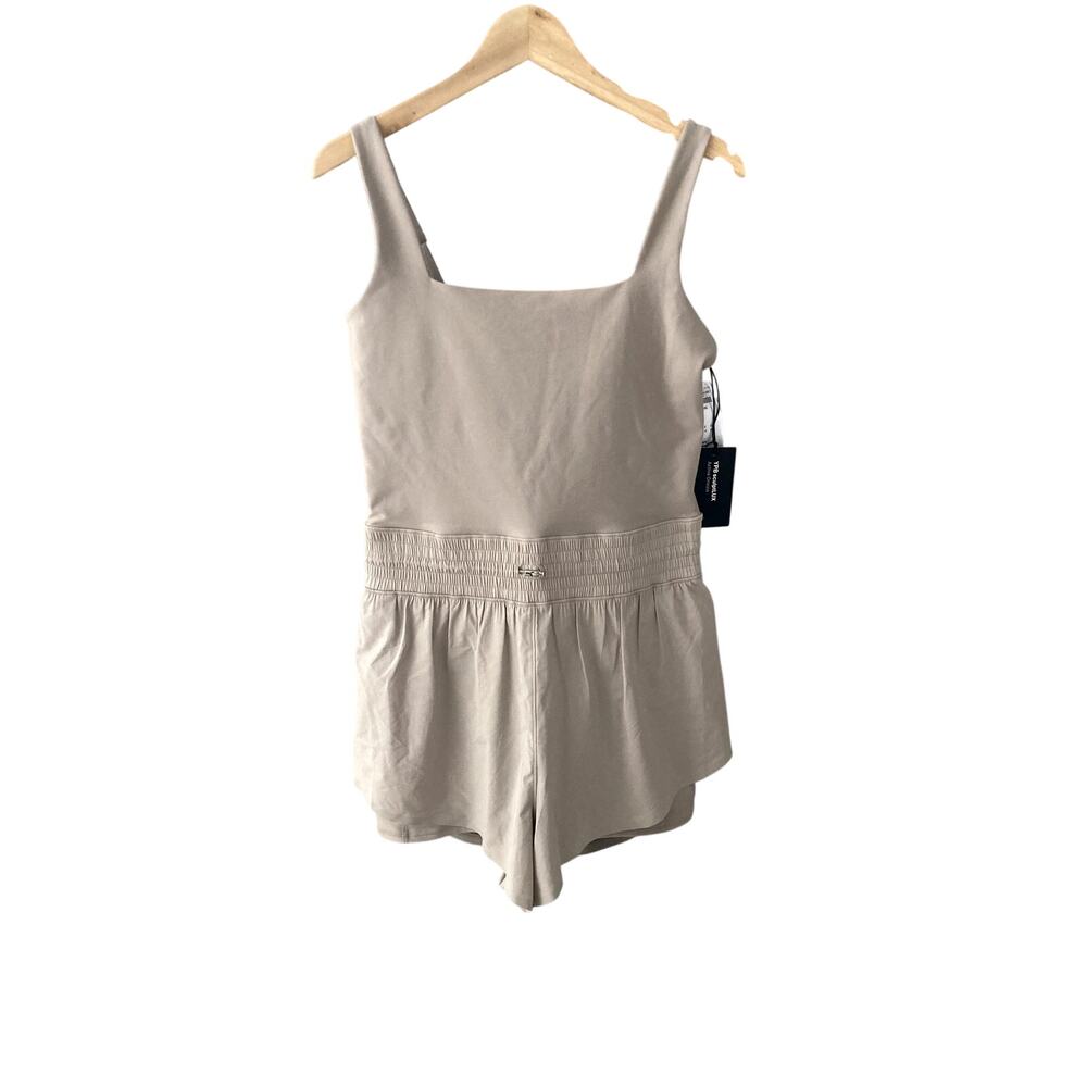 Abercrombie & Fitch Beige Sleeveless Romper